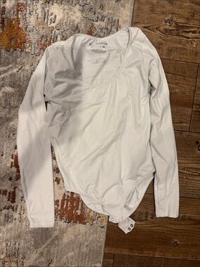 White Long Sleeve Bodysuit